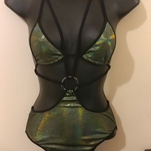 Green bodysuit with top!